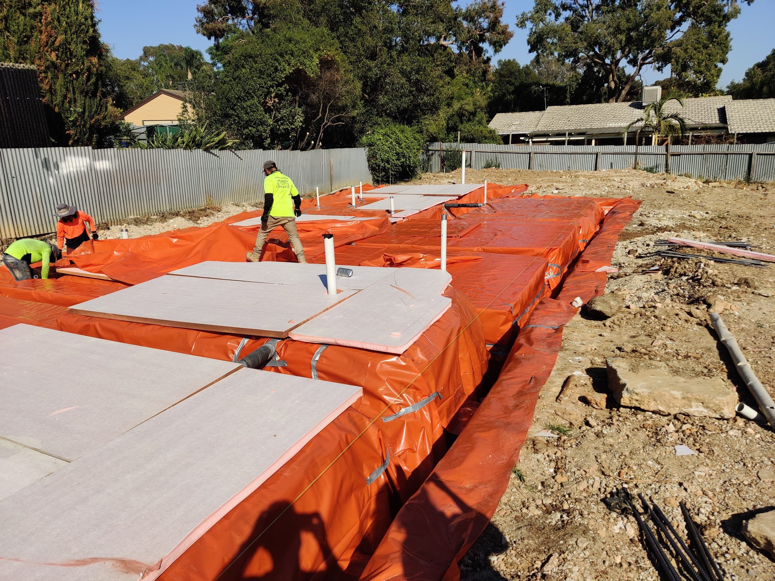 Underslab insulation